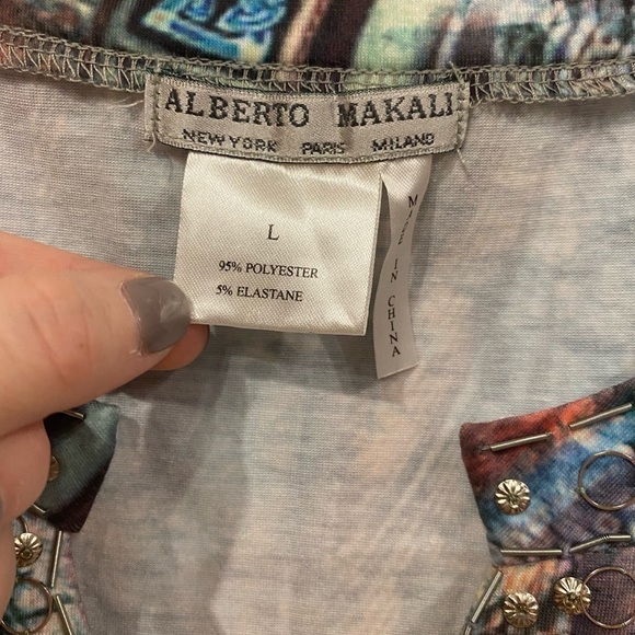 Alberto Makali Horse Embellished Top Size Large EUC - Picture 4 of 5